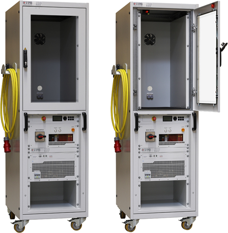 Power System with Test Cell Integrated into Cabinet